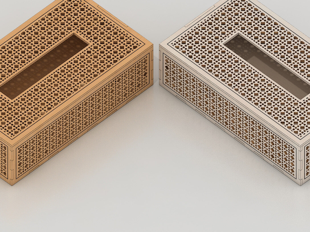 Intra απο ξύλο plywood 3mm-4mm πάχος – Πρότυπα διακοσμητικού κουτιού από μπαστούνι ρατάν 235 Δίασταση  20x20 cm INTRAFABR-53997731