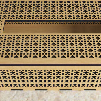 Intra απο ξύλο plywood 3mm-4mm πάχος – Πρότυπα διακοσμητικού κουτιού από μπαστούνι ρατάν 235 Δίασταση  20x20 cm INTRAFABR-53997731 - Image 5