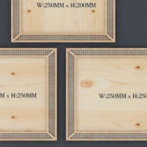 Intra απο ξύλο plywood 3mm-4mm πάχος – Πρότυπο ύφανσης κομμένων πλαισίων από μπαστούνι από μπαστούνι Δίασταση  20x20 cm INTRAFABR-37106509