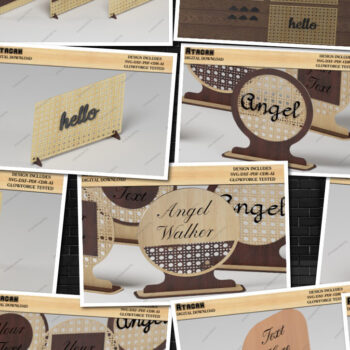 Intra απο ξύλο plywood 3mm-4mm πάχος – Υποστηρικτικό σετ μοτίβων από μπαστούνι μπαστούνι Δίασταση  20x20 cm INTRAFABR-68567942 - Image 1