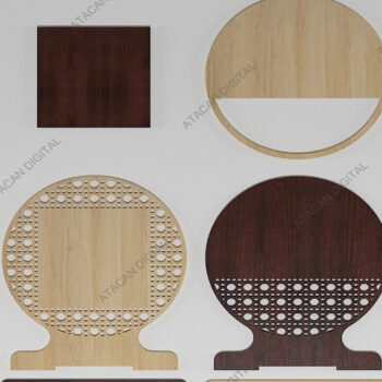 Intra απο ξύλο plywood 3mm-4mm πάχος – Υποστηρικτικό σετ μοτίβων από μπαστούνι μπαστούνι Δίασταση  20x20 cm INTRAFABR-68567942 - Image 3