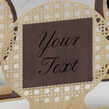 Intra απο ξύλο plywood 3mm-4mm πάχος – Υποστηρικτικό σετ μοτίβων από μπαστούνι μπαστούνι Δίασταση  20x20 cm INTRAFABR-68567942 - Image 4