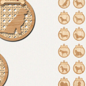 Intra απο ξύλο plywood 3mm-4mm πάχος – Rattan Χριστουγεννιάτικα στολίδια για σκύλους Δίασταση  20x20 cm INTRAFABR-85331368