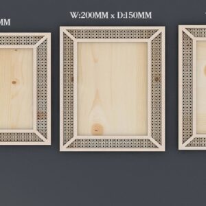 Intra απο ξύλο plywood 3mm-4mm πάχος – Rattan Frame Boho Decor Σχέδια κορνίζας Pic Δίασταση 45x45 cm INTRAFABR-37106133