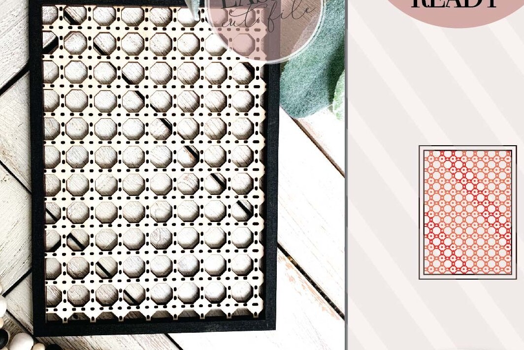 Intra απο ξύλο plywood 3mm-4mm πάχος – Rattan Frame Δίασταση  45x45 cm INTRAFABR-70685722