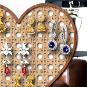 Intra απο ξύλο plywood 3mm-4mm πάχος – βάση σκουλαρίκι καρδιών Rattan Δίασταση  5x5 cm INTRAFABR-26118618