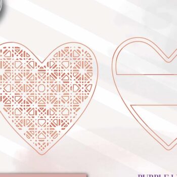 Intra απο ξύλο plywood 3mm-4mm πάχος – Μονόγραμμα Καρδιάς Rattan Δίασταση  20x20 cm INTRAFABR-71440312 - Image 3