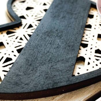 Intra απο ξύλο plywood 3mm-4mm πάχος – Μονόγραμμα Καρδιάς Rattan Δίασταση  20x20 cm INTRAFABR-71440312 - Image 4