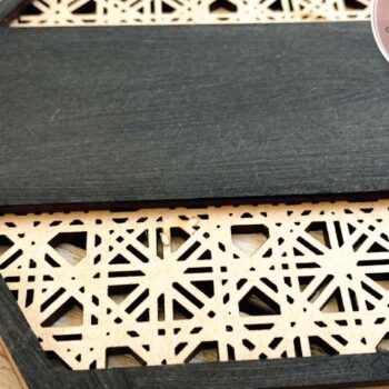 Intra απο ξύλο plywood 3mm-4mm πάχος – Rattan Hexagon Δίασταση  20x20 cm INTRAFABR-71441611 - Image 3