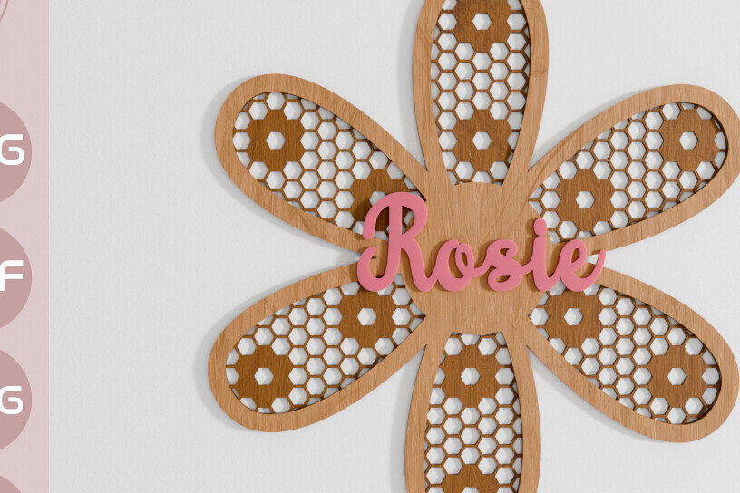 Intra απο ξύλο plywood 3mm-4mm πάχος – Rattan Honeycomb Baby Kids Δίασταση  20x20 cm INTRAFABR-105558651