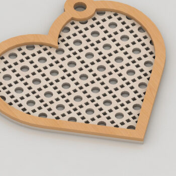 Intra απο ξύλο plywood 3mm-4mm πάχος – Πρότυπα κοπής μπρελόκ Rattan 247 Δίασταση  5x5 cm INTRAFABR-53995769 - Image 4