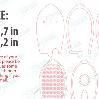 Intra απο ξύλο plywood 3mm-4mm πάχος – Πακέτο κοπής λέιζερ παιδικής λάμπας Rattan | CNC Δίασταση  20x20 cm INTRAFABR-121596942 - Image 2