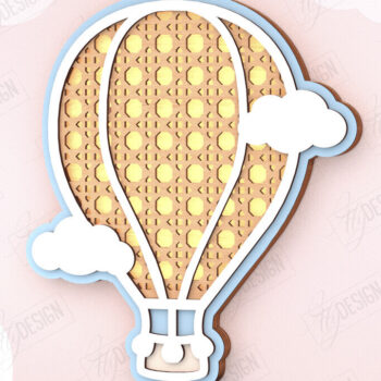 Intra απο ξύλο plywood 3mm-4mm πάχος – Πακέτο κοπής λέιζερ παιδικής λάμπας Rattan | CNC Δίασταση  20x20 cm INTRAFABR-121596942 - Image 3