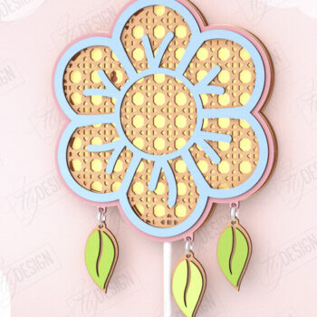 Intra απο ξύλο plywood 3mm-4mm πάχος – Πακέτο κοπής λέιζερ παιδικής λάμπας Rattan | CNC Δίασταση  20x20 cm INTRAFABR-121596942 - Image 5