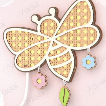 Intra απο ξύλο plywood 3mm-4mm πάχος – Πακέτο κοπής λέιζερ παιδικής λάμπας Rattan | CNC Δίασταση  20x20 cm INTRAFABR-121596942 - Image 7