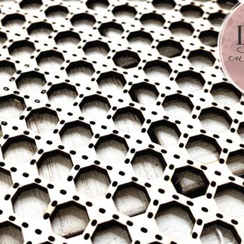 Intra απο ξύλο plywood 3mm-4mm πάχος – Rattan Laser, Circle Frame Δίασταση  45x45 cm INTRAFABR-70685029 - Image 2