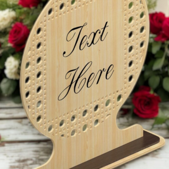 Intra απο ξύλο plywood 3mm-4mm πάχος – Πινακίδα ονόματος Rattan 195 Δίασταση  20x20 cm INTRAFABR-118357313 - Image 1