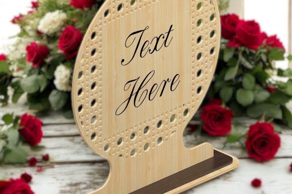 Intra απο ξύλο plywood 3mm-4mm πάχος – Πινακίδα ονόματος Rattan 195 Δίασταση  20x20 cm INTRAFABR-118357313