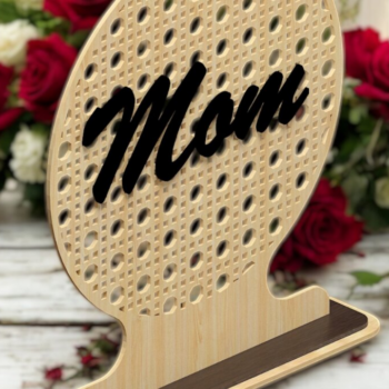 Intra απο ξύλο plywood 3mm-4mm πάχος – Πινακίδα ονόματος Rattan 195 Δίασταση  20x20 cm INTRAFABR-118357313 - Image 2