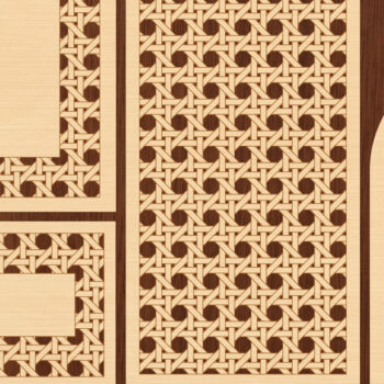 Intra απο ξύλο plywood 3mm-4mm πάχος – Πακέτο μοτίβων Rattan | Κόψτε και χαράξτε Δίασταση 20x20 cm INTRAFABR-25741083 - Image 7