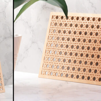 Intra απο ξύλο plywood 3mm-4mm πάχος – Πακέτο μοτίβων Rattan | Κόψτε και χαράξτε Δίασταση 20x20 cm INTRAFABR-25741083 - Image 8