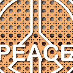 Intra απο ξύλο plywood 3mm-4mm πάχος – Rattan Peace 3D Boho Wall Art Δίασταση  40x30 cm INTRAFABR-27127045