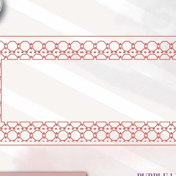 Intra απο ξύλο plywood 3mm-4mm πάχος – Rattan Rectangle Frame Δίασταση 45x45 cm INTRAFABR-71441870 - Image 2