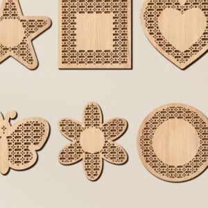 Intra απο ξύλο plywood 3mm-4mm πάχος – Αρχείο κοπής με λέιζερ Rattan Sign Δίασταση  40x30 cm INTRAFABR-95795470