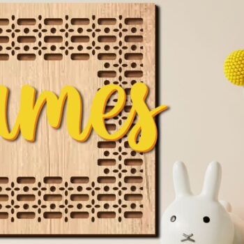 Intra απο ξύλο plywood 3mm-4mm πάχος – Αρχείο κοπής με λέιζερ Rattan Sign Δίασταση  40x30 cm INTRAFABR-95795470 - Image 4