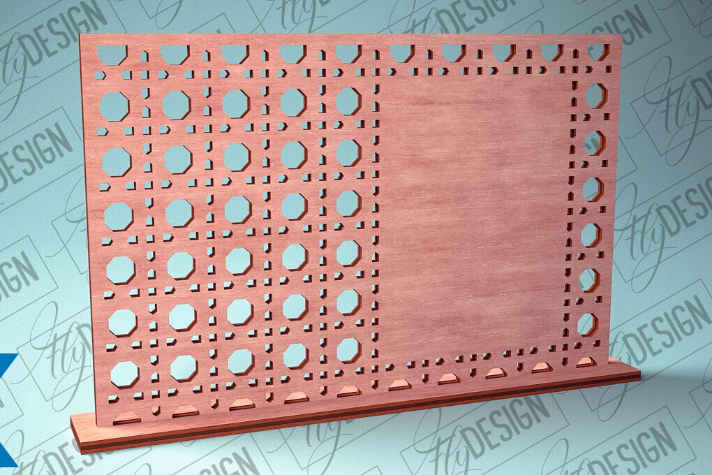 Intra απο ξύλο plywood 3mm-4mm πάχος – Rattan Sign Δίασταση  40x30 cm INTRAFABR-79148591