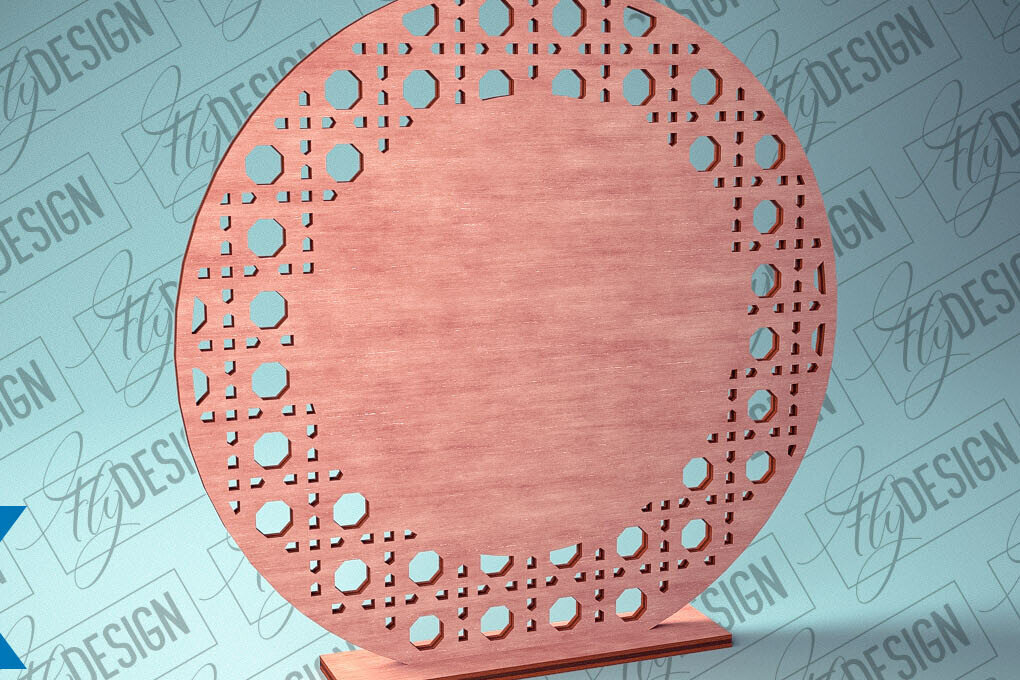 Intra απο ξύλο plywood 3mm-4mm πάχος – Rattan Sign Δίασταση  40x30 cm INTRAFABR-79148612