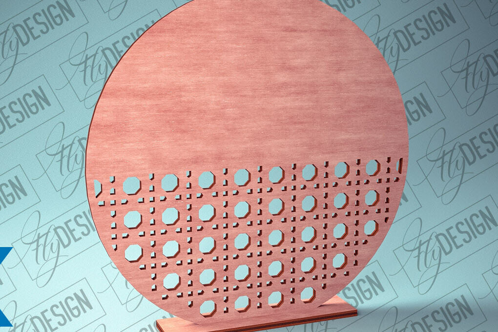 Intra απο ξύλο plywood 3mm-4mm πάχος – Rattan Sign Δίασταση  40x30 cm INTRAFABR-79148628