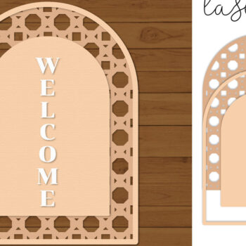 Intra απο ξύλο plywood 3mm-4mm πάχος – Rattan Sign Lasercut - Πρότυπο Lasercut Δίασταση  40x30 cm INTRAFABR-121369181 - Image 4