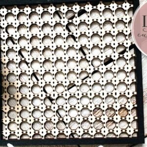 Intra απο ξύλο plywood 3mm-4mm πάχος – Rattan Square Δίασταση  20x20 cm INTRAFABR-70685965