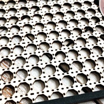 Intra απο ξύλο plywood 3mm-4mm πάχος – Rattan Square Δίασταση  20x20 cm INTRAFABR-70685965 - Image 3