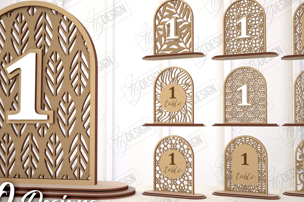 Intra απο ξύλο plywood 3mm-4mm πάχος – Πακέτο αριθμών τραπεζιού Rattan | Επιτραπέζιο σημάδι Δίασταση  20x20 cm INTRAFABR-113923245