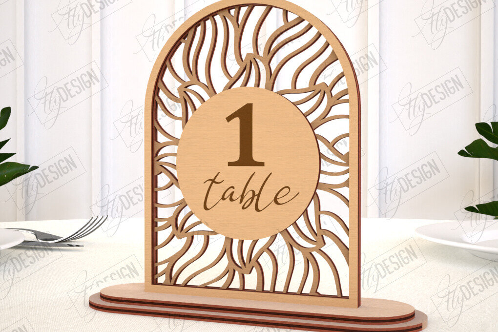 Intra απο ξύλο plywood 3mm-4mm πάχος – Αριθμοί τραπεζιού Rattan | Σημάδι αριθμού πίνακα Δίασταση  20x20 cm INTRAFABR-113922920