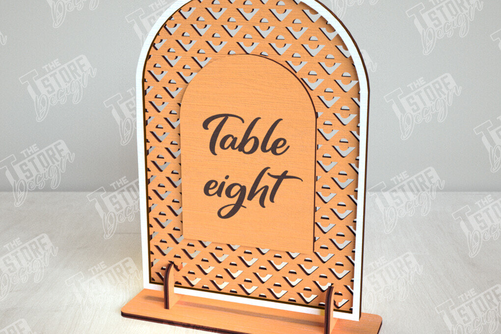 Intra απο ξύλο plywood 3mm-4mm πάχος – Αριθμοί τραπεζιού Rattan | Σημάδι αριθμού πίνακα Δίασταση  20x20 cm INTRAFABR-113527501