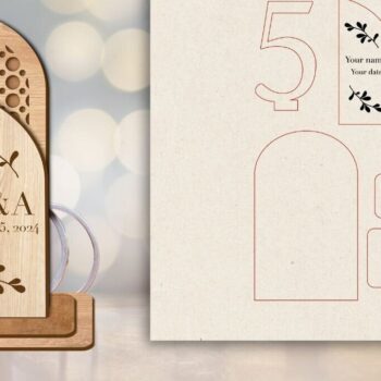 Intra απο ξύλο plywood 3mm-4mm πάχος – Αριθμοί Τραπεζιού Γάμου Rattan Δίασταση  20x20 cm INTRAFABR-95299623 - Image 6