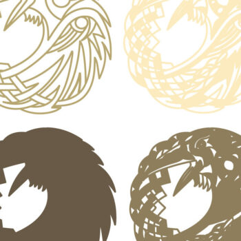 Intra απο ξύλο plywood 3mm-4mm πάχος – Raven Multilayer/Papercut/Laser Cut Δίασταση  20x20 cm INTRAFABR-71040488 - Image 2