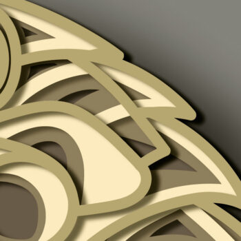 Intra απο ξύλο plywood 3mm-4mm πάχος – Raven Multilayer/Papercut/Laser Cut Δίασταση  20x20 cm INTRAFABR-71040488 - Image 8