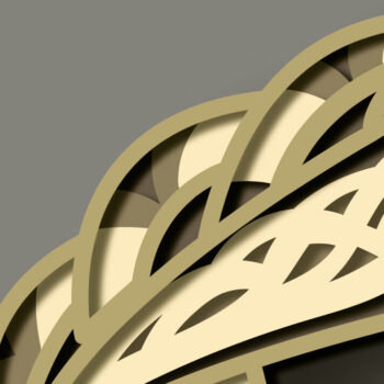 Intra απο ξύλο plywood 3mm-4mm πάχος – Raven Multilayer/Papercut/Laser Cut Δίασταση  20x20 cm INTRAFABR-71040488 - Image 9