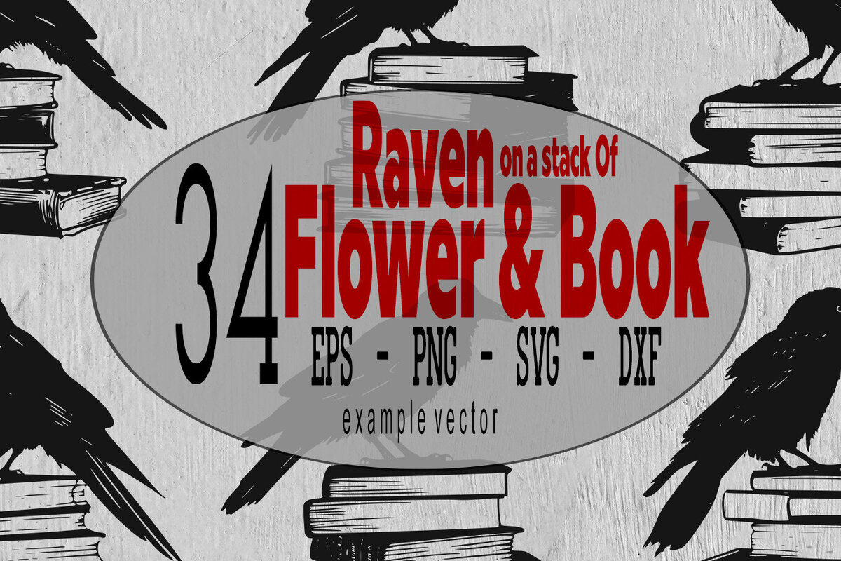 Intra απο ξύλο plywood 3mm-4mm πάχος – Πακέτο Raven on a Stack of Books Δίασταση  20x20 cm INTRAFABR-102971297