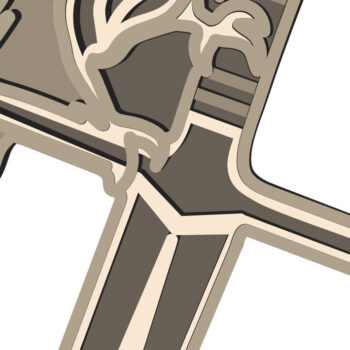 Intra απο ξύλο plywood 3mm-4mm πάχος – Rawen Multilayer/Papercut/Laser Cut Δίασταση  20x20 cm INTRAFABR-66501257 - Image 4