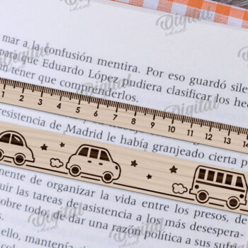 Intra απο ξύλο plywood 3mm-4mm πάχος – Βοήθημα ανάγνωσης με  κοπής με λέιζερ χάρακα Δίασταση  20x20 cm INTRAFABR-108960037 - Image 1