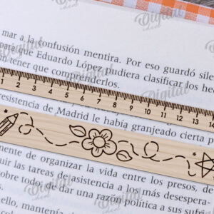 Intra απο ξύλο plywood 3mm-4mm πάχος – Βοήθημα ανάγνωσης με κοπής με λέιζερ χάρακα Δίασταση 20x20 cm INTRAFABR-108960076