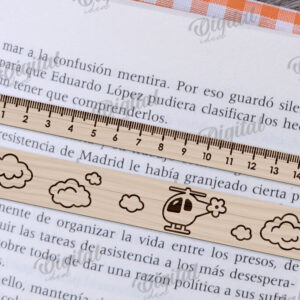 Intra απο ξύλο plywood 3mm-4mm πάχος – Βοήθημα ανάγνωσης με κοπής με λέιζερ χάρακα Δίασταση 20x20 cm INTRAFABR-108960116