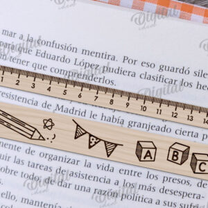 Intra απο ξύλο plywood 3mm-4mm πάχος – Βοήθημα ανάγνωσης με κοπής με λέιζερ χάρακα Δίασταση 20x20 cm INTRAFABR-108960146