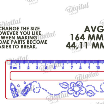 Intra απο ξύλο plywood 3mm-4mm πάχος – Βοήθημα ανάγνωσης με  κοπής με λέιζερ χάρακα Δίασταση  20x20 cm INTRAFABR-108960177 - Image 2