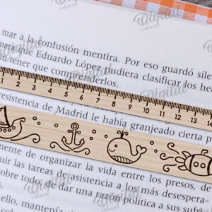 Intra απο ξύλο plywood 3mm-4mm πάχος – Βοήθημα ανάγνωσης με κοπής με λέιζερ χάρακα Δίασταση 20x20 cm INTRAFABR-108960238